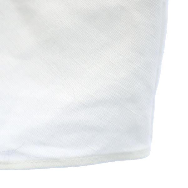 未使用 HELMUT LANG ヘルムートラング リネンブレンド ノースリーブ Vネック カットソー S 白系 レディース