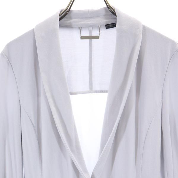 ARMANI EXCHANGE アルマーニエクスチェンジ バックシースルー テーラードジャケット XS グレー系 レディース