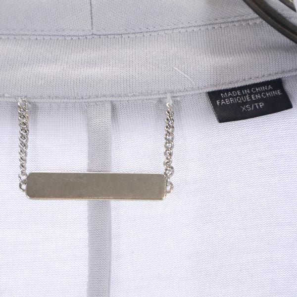 ARMANI EXCHANGE アルマーニエクスチェンジ バックシースルー テーラードジャケット XS グレー系 レディース