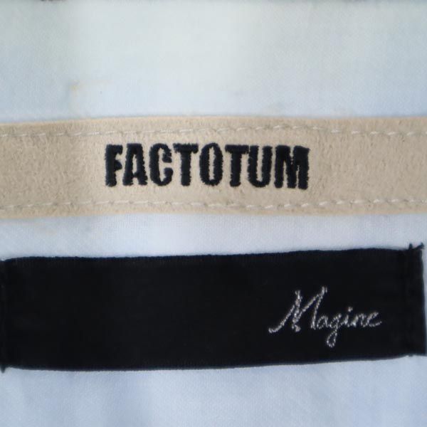 FACTOTUM ファクトタム 日本製 長袖 デニム ウエスタンシャツ 46 水色 メンズ
