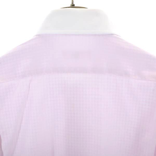 LANVIN ランバン 日本製 長袖 シャツ 48 ピンク メンズ