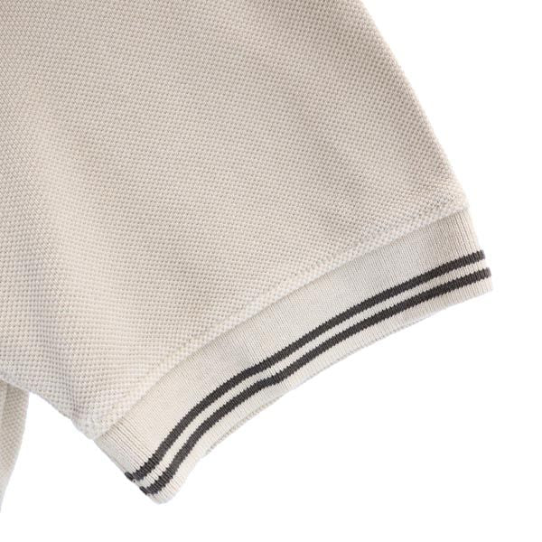 LOUNGE LIZARD ラウンジリザード 日本製 半袖 ポロシャツ 2 ベージュ 鹿の子 メンズ