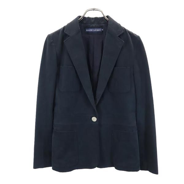 RALPH LAUREN ラルフローレン 長袖 ストレッチ テーラードジャケット 9 黒 レディース