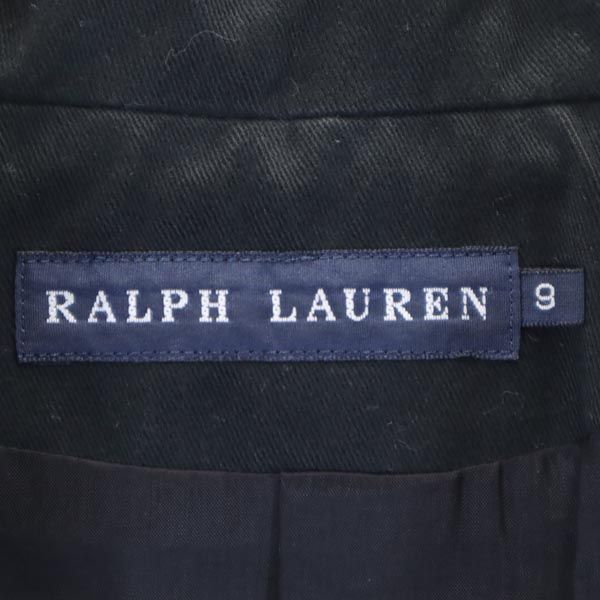 RALPH LAUREN ラルフローレン 長袖 ストレッチ テーラードジャケット 9 黒 レディース
