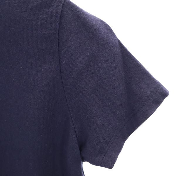 STUSSY ステューシー 90s USA製 オールド 半袖 Tシャツ M ネイビー レディース