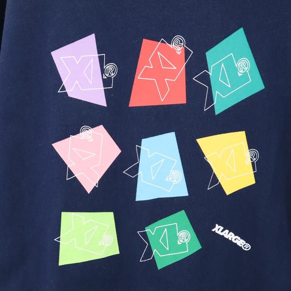 XLARGE エクストララージ バックプリント 半袖 Tシャツ M ネイビー メンズ