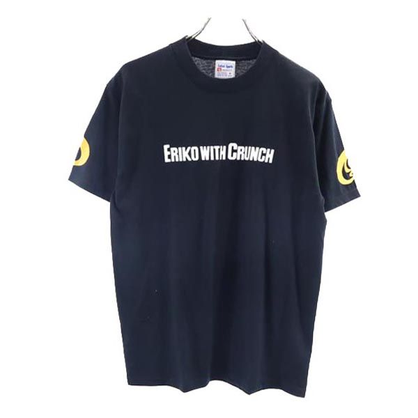 United Sports ユナイテッドスポーツ USA製 ロゴプリント 半袖 Tシャツ M 黒系 メンズ