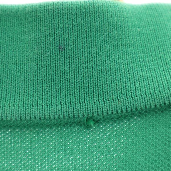 mikihouse ミキハウス 刺繍入り 半袖 ポロシャツ S 緑 鹿の子 メンズ