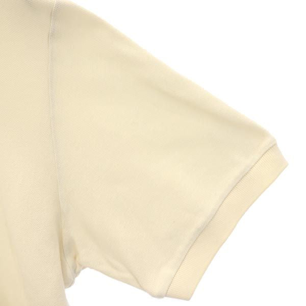 mikihouse ミキハウス ワンポイント刺繍 半袖 ポロシャツ L アイボリー 鹿の子 メンズ