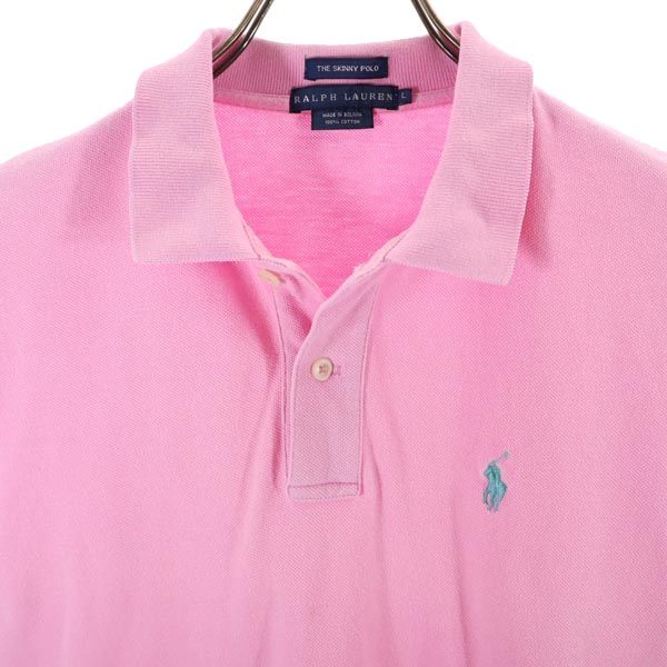 RALPH LAUREN ラルフローレン 半袖 ポロシャツ L ピンク系 レディース
