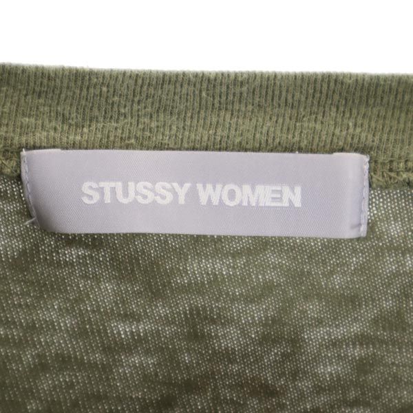 STUSSY WOMEN ステューシーウーマン 半袖 Tシャツ カーキ系 レディース