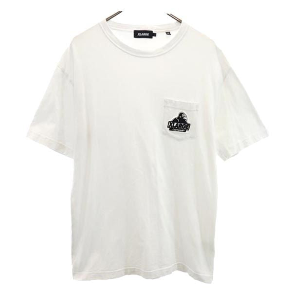 XLARGE エクストララージ 半袖 Tシャツ L ホワイト系 ポケT メンズ