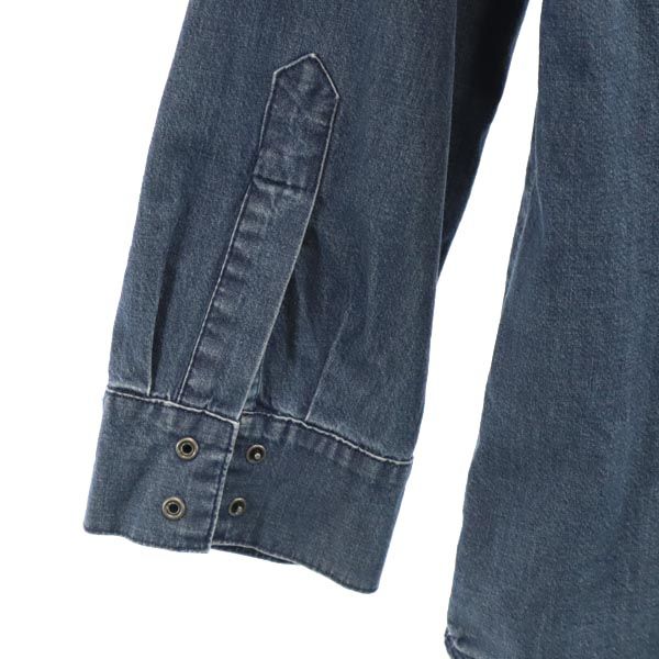 MAX&CO マックスアンドコー 長袖 ウエスタンシャツ 42 ストレッチ デニム レディース