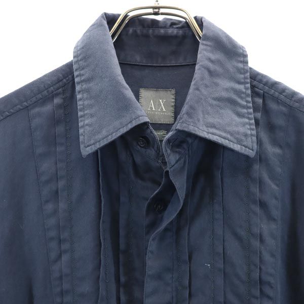 ARMANI EXCHANGE アルマーニエクスチェンジ 長袖 シャツ M 紺系 メンズ