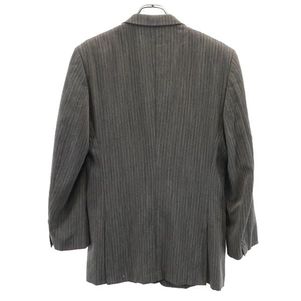 Paul Smith ポールスミス 日本製 ストライプ柄 長袖 テーラードジャケット M グレー系 メンズ