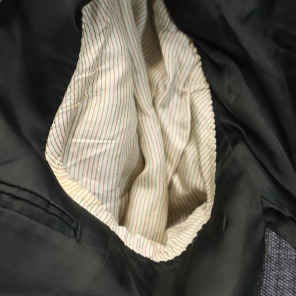 Paul Smith ポールスミス 日本製 ストライプ柄 長袖 テーラードジャケット M グレー系 メンズ