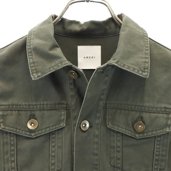 AMERI UNDRESSED アメリ 長袖 レースアップ ジャケット M 緑系 レディース