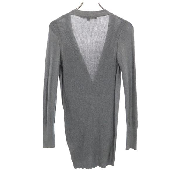 MARC BY MARC JACOBS マークバイマークジェイコブス シルクブレンド 長袖 ニット カーディガン XS グレー系 レディース