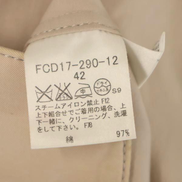 BURBERRY バーバリー 日本製 三陽商会 長袖 ステンカラー ジャケット 42 ベージュ レディース
