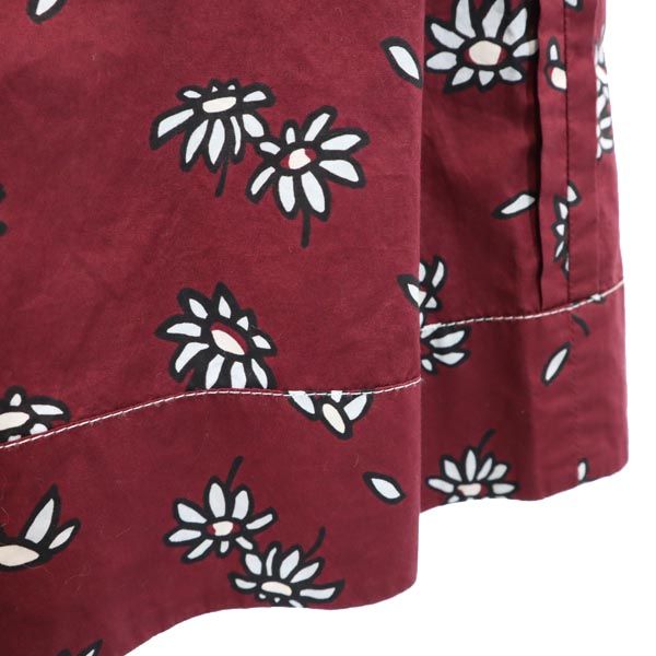 MARNI マルニ フランクナヴィン ノースリーブ ワンピース 42 ボルドー Frank Navin バックボタン レディース