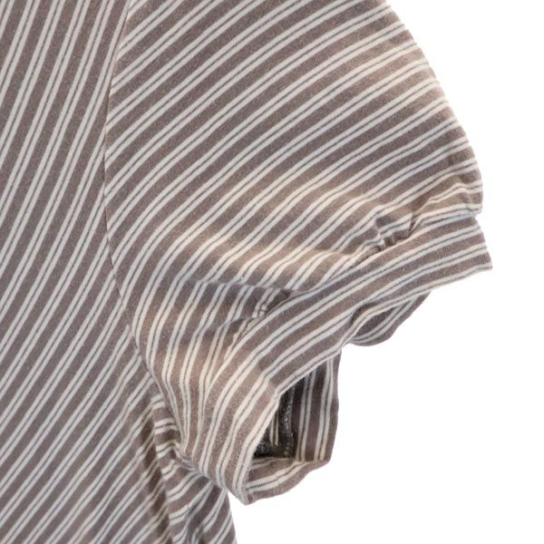 BURBERRY バーバリー 日本製 三陽商会 総柄 半袖 Tシャツ 2 ブラウン系 レディース