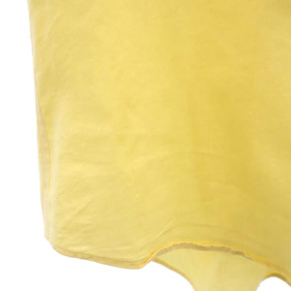 FACTOTUM ファクトタム 日本製 ウールブレンド 長袖 コットンシャツ 44 黄 メンズ