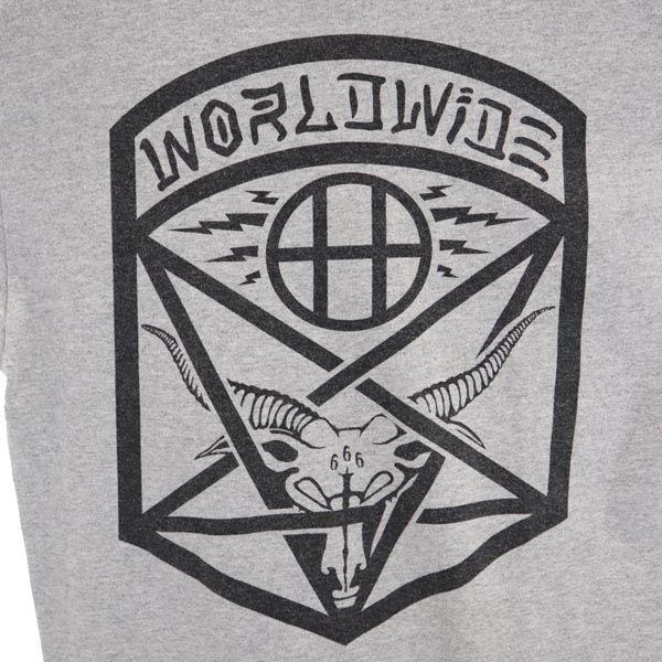 HUF ハフ スラッシャー 半袖 Tシャツ S グレー系 THRASHER メンズ