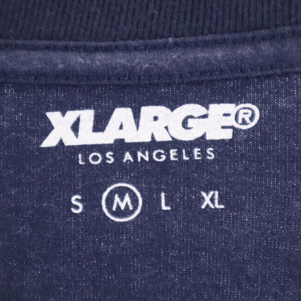 XLARGE エクストララージ ロゴプリント 半袖 Tシャツ M ネイビー系 メンズ