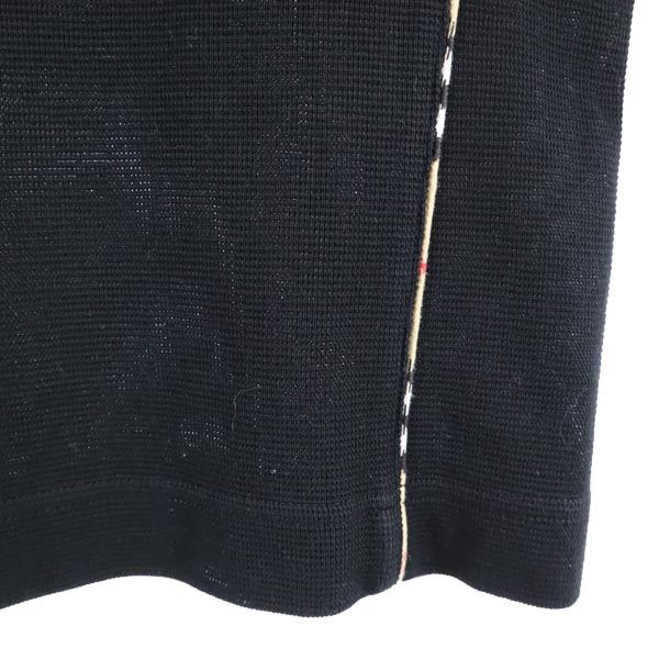 BURBERRY GOLF バーバリーゴルフ 日本製 三陽商会 ゴルフ 長袖 ハーフジップ ウェア M ブラック系 レディース