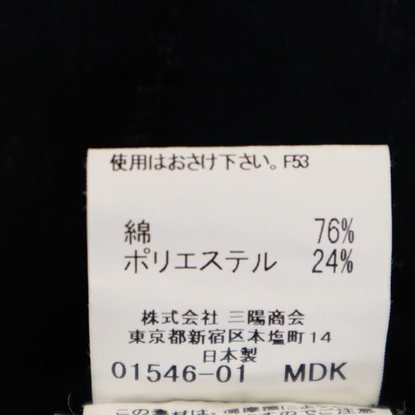 BURBERRY GOLF バーバリーゴルフ 日本製 三陽商会 ゴルフ 長袖 ハーフジップ ウェア M ブラック系 レディース