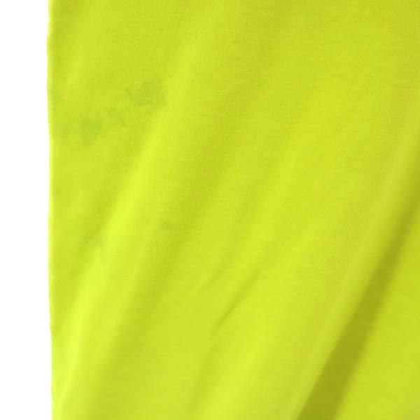 THE NORTH FACE ノースフェイス NT31352 アウトドア ロゴプリント 半袖 Tシャツ M 黄系 メンズ