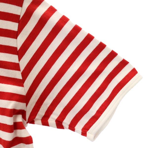 marimekko マリメッコ ボーダー 半袖 Tシャツ S レッド系 レディース