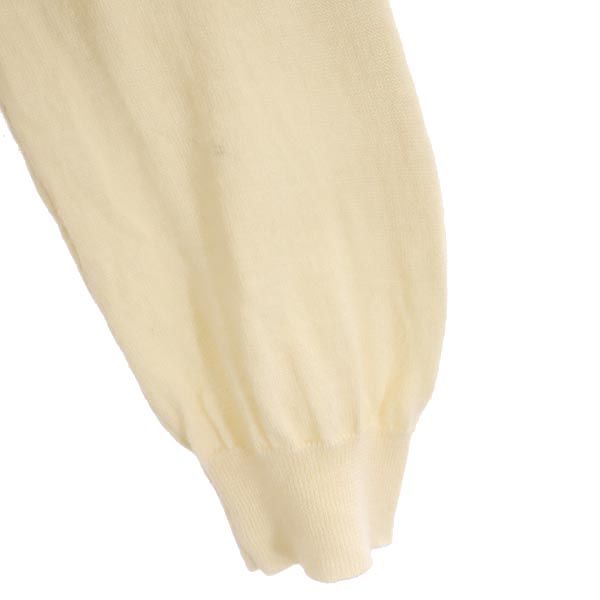 VALENTINO ヴァレンティノ 長袖 Vネック セーター 48 ベージュ ニット レディース