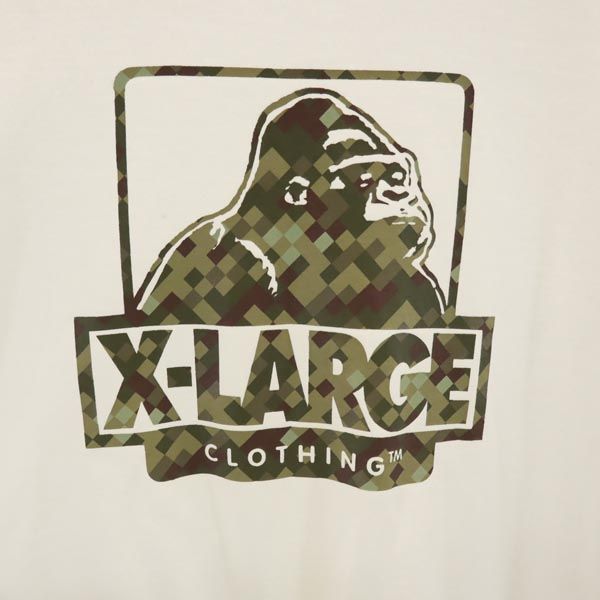 エクストララージ ロゴプリント 半袖 Tシャツ M 白 XLARGE メンズ