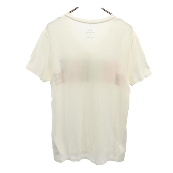 ARMANI EXCHANGE アルマーニエクスチェンジ プリント 半袖 Vネック Tシャツ M 白 メンズ