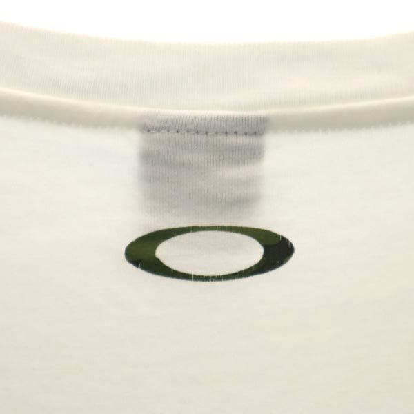 OAKLEY オークリー ロゴプリント 半袖 Tシャツ M 白 メンズ