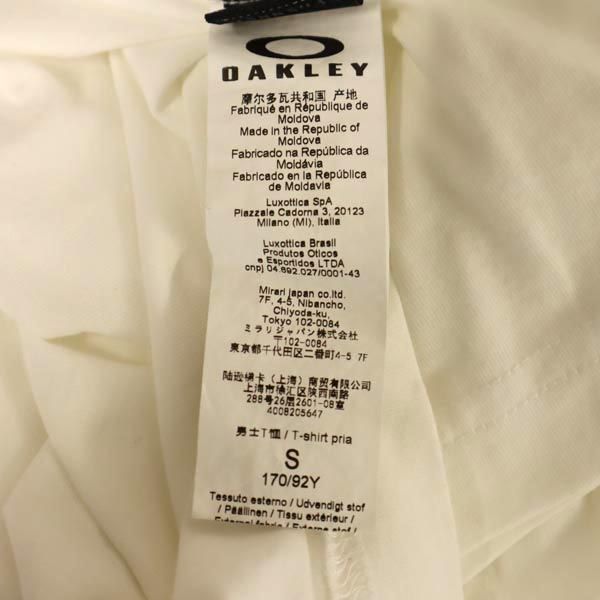 OAKLEY オークリー ロゴプリント 半袖 Tシャツ M 白 メンズ