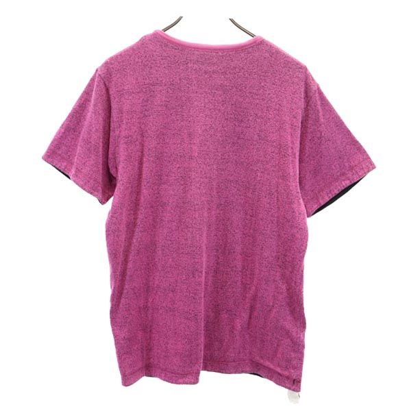 STUSSY ステューシー 半袖 リバーシブル Tシャツ M ピンク系 メンズ
