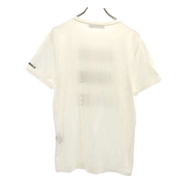 KARL LAGERFELD カールラガーフェルド 半袖 Tシャツ M ホワイト系 スパンコール メンズ