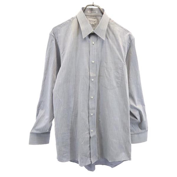 Burberrys バーバリーズ 90s 日本製 ヘリンボーン 長袖 シャツ 41-82 グレー系 ワイシャツ メンズ