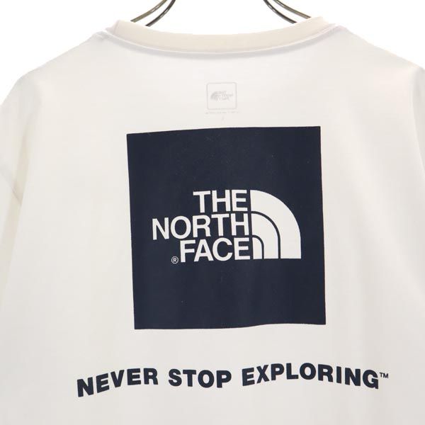 THE NORTH FACE ノースフェイス NT31850 アウトドア バックプリント 半袖 Tシャツ L ホワイト系 メンズ
