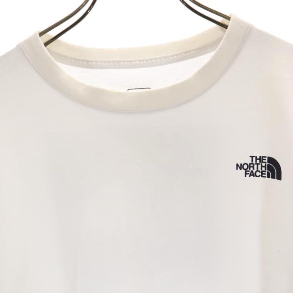 THE NORTH FACE ノースフェイス NT31850 アウトドア バックプリント 半袖 Tシャツ L ホワイト系 メンズ
