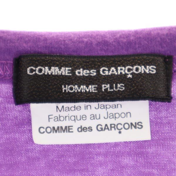 COMME des GARCONS HOMME PLUS コムデギャルソンオムプリュス 2011年 日本製 半袖 袖切替 Tシャツ パープル系 メンズ