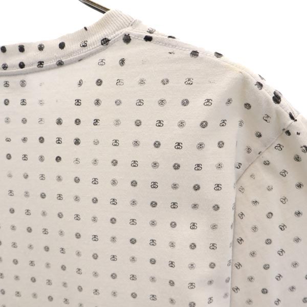 STUSSY ステューシー 総柄 半袖 Tシャツ S グレー系 メンズ