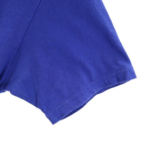 Hanes ヘインズ 日本製 半袖 Vネック Tシャツ S ネイビー系 ポケT メンズ