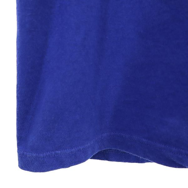 Hanes ヘインズ 日本製 半袖 Vネック Tシャツ S ネイビー系 ポケT メンズ