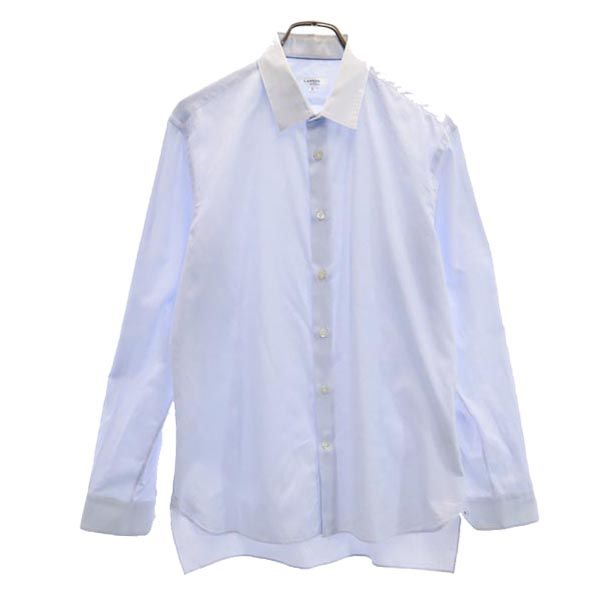 LANVIN en Bleu ランバンオンブルー 日本製 長袖 シャツ 50 ブルー系 メンズ