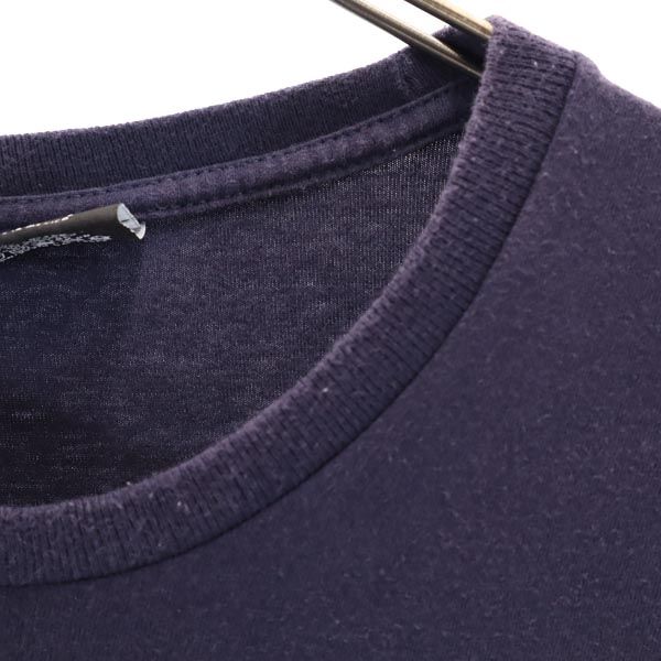 STUSSY ステューシー プリント 半袖 Tシャツ M ネイビー系 ポケT メンズ