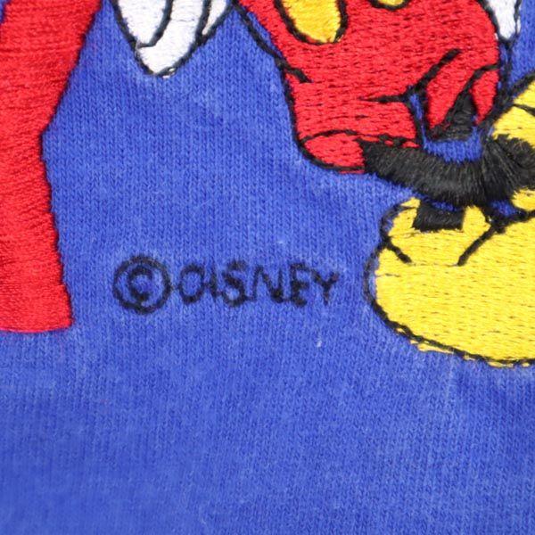 Velva Sheen ベルバシーン 90s USA製 オールド ミッキーマウス 半袖 Tシャツ XL ブルー系 レディース