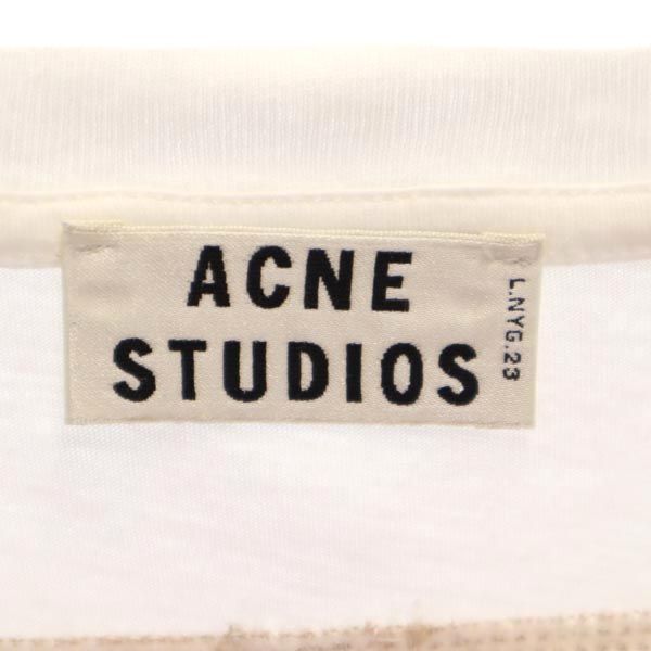アクネストゥディオズ プリント 半袖 Tシャツ S ホワイト系 ACNE STUDIOS メンズ